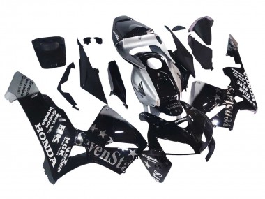 Affordable 2005-2006 Honda CBR600RR Motorcycle Fairings - Black Silver SevenStars Australia