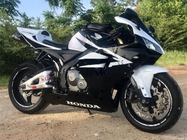 2005-2006 Honda CBR600RR Motorcycle Fairings - Black White Australia