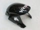 2005-2006 Honda CBR600RR Motorcycle Fairings - Glossy Black White West Australia