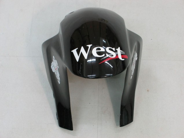 2005-2006 Honda CBR600RR Motorcycle Fairings - Glossy Black White West Australia