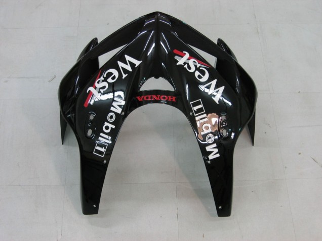2005-2006 Honda CBR600RR Motorcycle Fairings - Glossy Black White West Australia