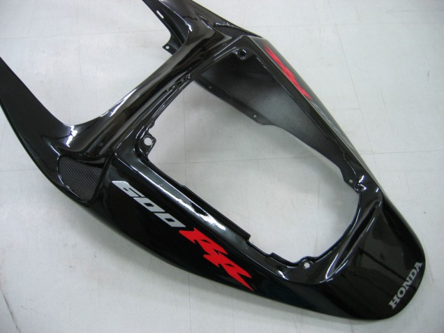 2005-2006 Honda CBR600RR Motorcycle Fairings - Glossy Black Grey Flame Australia