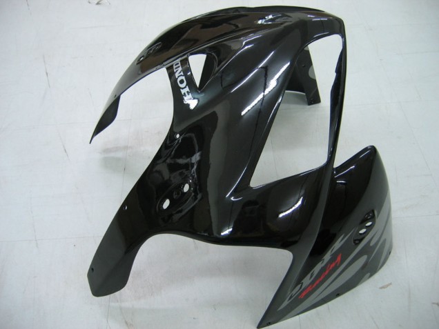 2005-2006 Honda CBR600RR Motorcycle Fairings - Glossy Black Grey Flame Australia