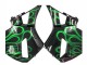 2005-2006 Honda CBR600RR Motorcycle Fairings - Glossy Black Green Flame Australia