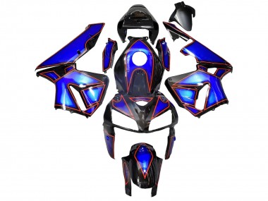 Affordable 2005-2006 Honda CBR600RR Motorcycle Fairings - Blue Black with Red Line Australia