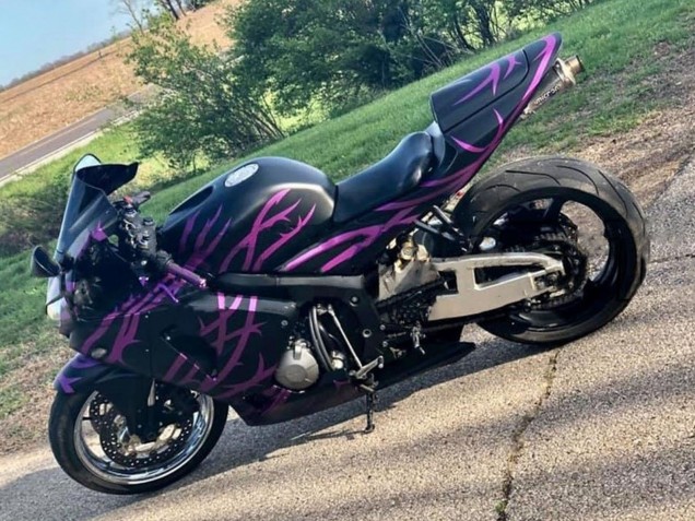2005-2006 Honda CBR600RR Motorcycle Fairings - Matte Black Purple Australia