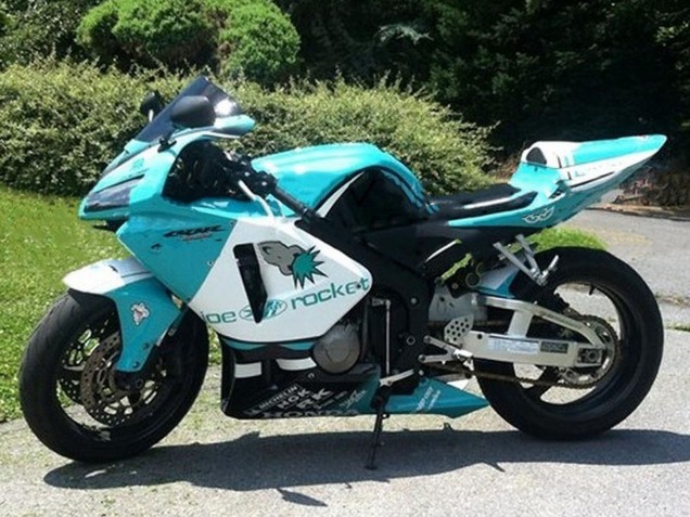 2005-2006 Honda CBR600RR Motorcycle Fairings - Light Green White Glossy Black Joe Rocket Australia