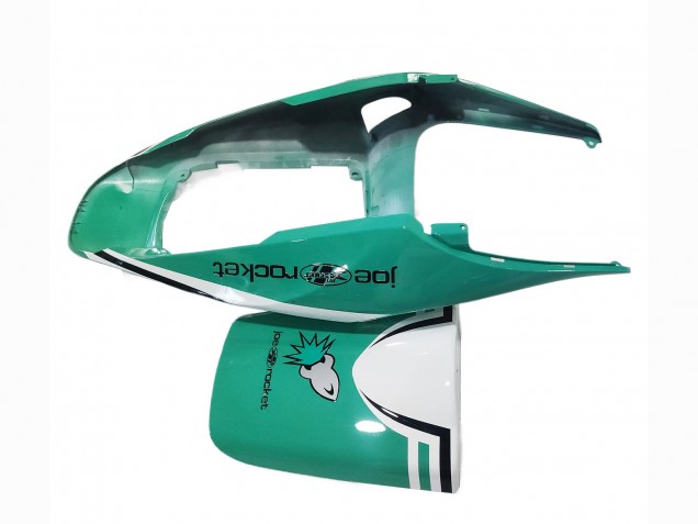 2005-2006 Honda CBR600RR Motorcycle Fairings - Light Green White Glossy Black Joe Rocket Australia