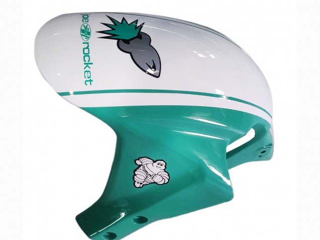 2005-2006 Honda CBR600RR Motorcycle Fairings - Light Green White Glossy Black Joe Rocket Australia