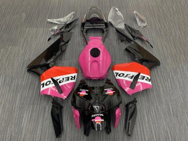 Affordable 2005-2006 Honda CBR600RR Motorcycle Fairings - Pink Red Black Repsol Australia