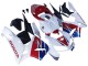 2005-2006 Honda CBR600RR Motorcycle Fairing - White Red Blue HRC Australia