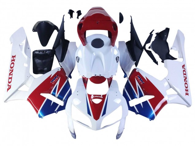 2005-2006 Honda CBR600RR Motorcycle Fairing - White Red Blue HRC Australia