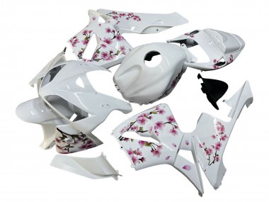 Affordable 2005-2006 Honda CBR600RR Motorcycle Fairings - White with Cherry Blossom Australia