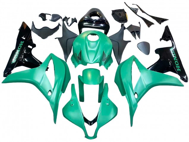 2007-2008 Honda CBR600RR Bike Fairings - Green Glossy Black Australia