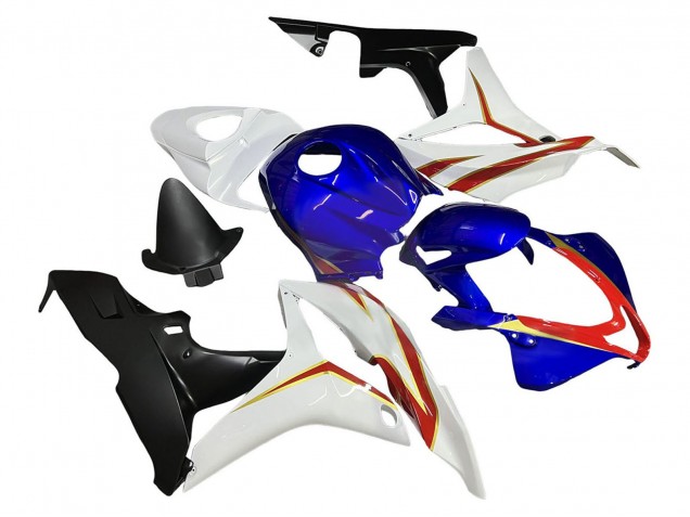 2007-2008 Honda CBR600RR Motorcycle Fairings - White Blue Red Glossy Black Australia