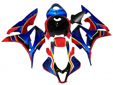 Affordable 2007-2008 Honda CBR600RR Motorcycle Fairings - Blue Red Yellow Glossy Black Australia