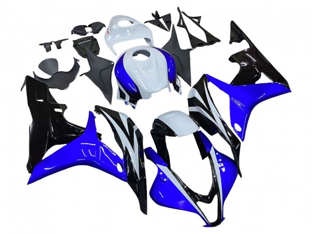 2007-2008 Honda CBR600RR Motorcycle Fairing - White Blue Glossy Black Australia