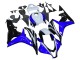 2007-2008 Honda CBR600RR Motorcycle Fairing - White Blue Glossy Black Australia