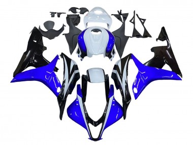 Affordable 2007-2008 Honda CBR600RR Motorcycle Fairing - White Blue Glossy Black Australia