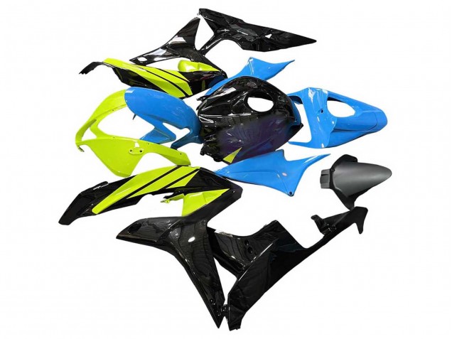 2007-2008 Honda CBR600RR Motorcycle Fairings - Blue Yellow Glossy Black Australia