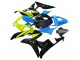 2007-2008 Honda CBR600RR Motorcycle Fairings - Blue Yellow Glossy Black Australia