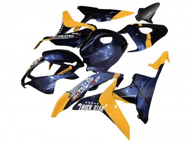 Affordable 2007-2008 Honda CBR600RR Motorcycle Fairings - Orange Dark Blue Trick Star 06 Australia