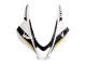 2007-2008 Honda CBR600RR Motorcycle Fairing - White Gold Glossy Black Playboy Australia
