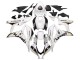 2007-2008 Honda CBR600RR Motorcycle Fairing - White Gold Glossy Black Playboy Australia