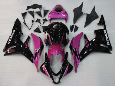 Affordable 2007-2008 Honda CBR600RR Motorcycle Fairings - Pink Glossy Black Racing Australia