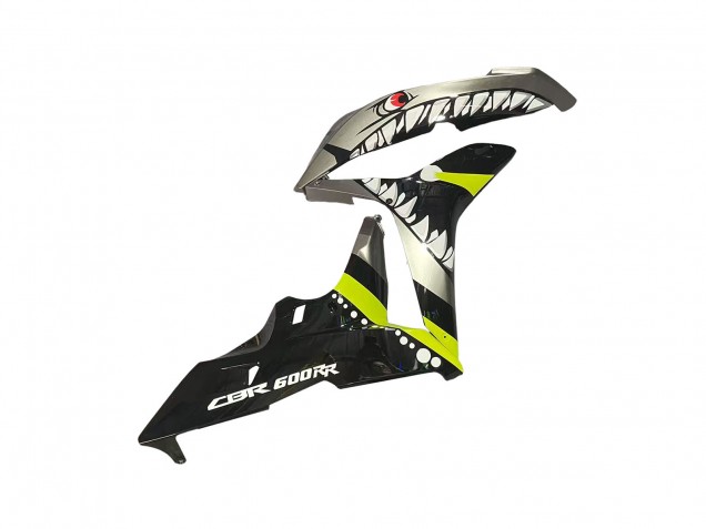 2007-2008 Honda CBR600RR Motorcycle Fairings - Grey Fluorescent Yellow Shark Australia