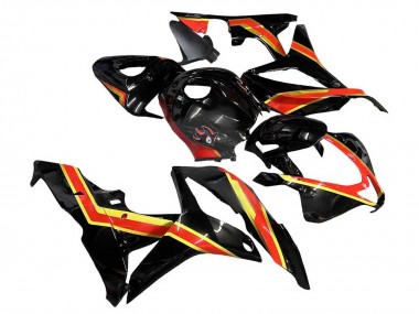 Affordable 2007-2008 Honda CBR600RR Motorcycle Fairings - Red Gold Glossy Black Australia