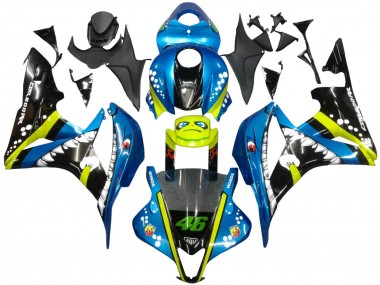 Affordable 2007-2008 Honda CBR600RR Motorcycle Fairings - Green Yellow Glossy Black Shark 46 Australia
