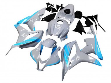 Affordable 2007-2008 Honda CBR600RR Motorcycle Fairings - Glossy Grey Light Blue Australia