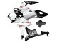 2007-2008 Honda CBR600RR Motorcycle Fairings - White Matte Black Red Repsol Australia