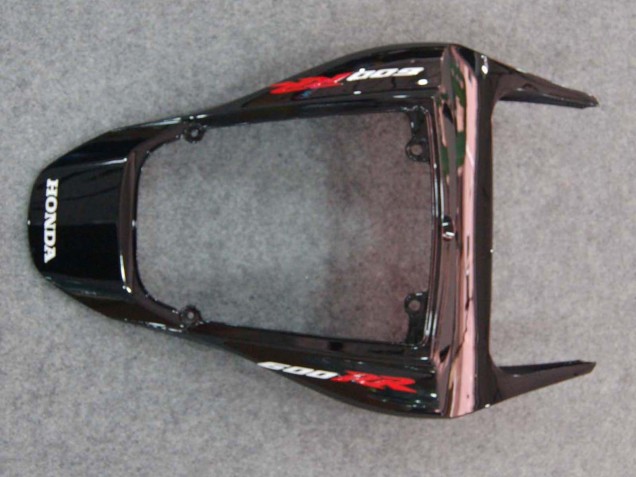 2007-2008 Honda CBR600RR Motorcycle Fairings - Glossy Black Orange Flame Australia