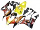 2007-2008 Honda CBR600RR Motorcycle Fairings - Yellow Orange Glossy Black Rossi Repsol Australia
