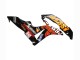 2007-2008 Honda CBR600RR Motorcycle Fairings - Yellow Orange Glossy Black Rossi Repsol Australia