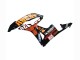 2007-2008 Honda CBR600RR Motorcycle Fairings - Yellow Orange Glossy Black Rossi Repsol Australia