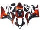 2007-2008 Honda CBR600RR Motorcycle Fairing - Orange Matte Black Australia