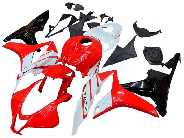 2007-2008 Honda CBR600RR Motorcycle Fairing - White Red Glossy Black Australia