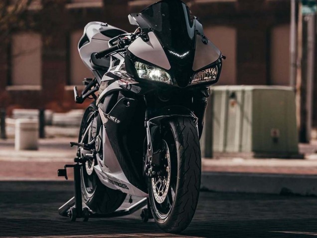 2007-2008 Honda CBR600RR Motorcycle Fairings - White Black Racing Australia