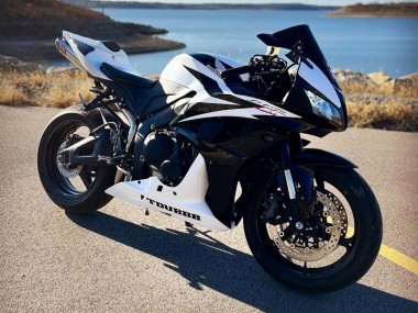Affordable 2007-2008 Honda CBR600RR Motorcycle Fairings - White Black Racing Australia