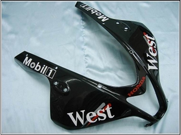 2007-2008 Honda CBR600RR Motorcycle Fairings - Glossy Black White West Australia