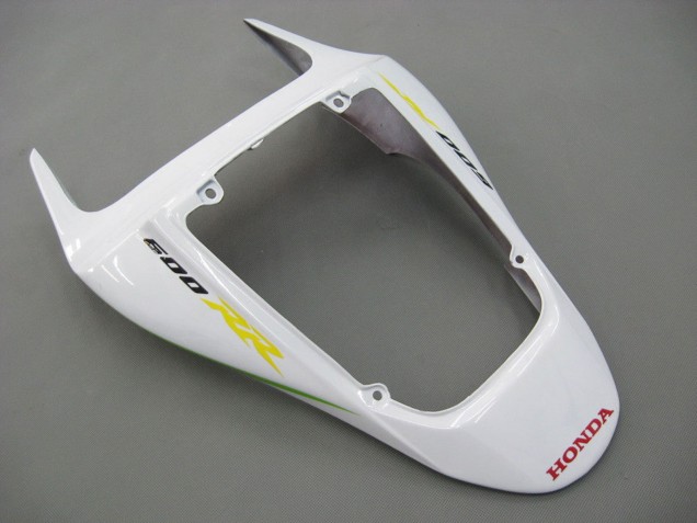 2007-2008 Honda CBR600RR Motorcycle Fairings - White Green Yellow Glossy Black Hannspree Australia