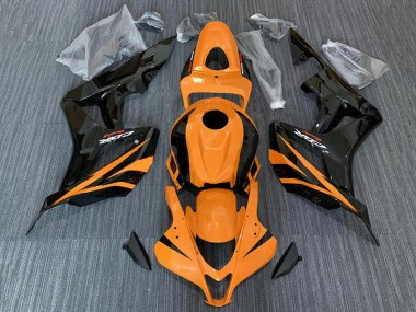 Affordable 2007-2008 Honda CBR600RR Motorcycle Fairings - Orange Glossy Black Racing Australia