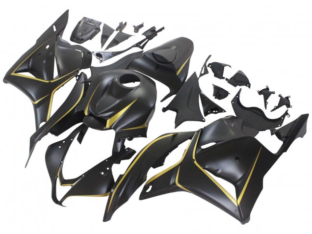 2009-2012 Honda CBR600RR Motorcycle Fairings - Matte Black Gold Australia