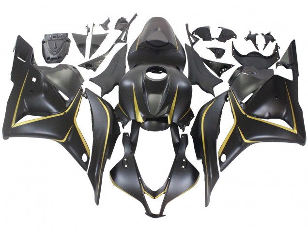 2009-2012 Honda CBR600RR Motorcycle Fairings - Matte Black Gold Australia
