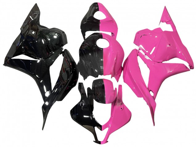2009-2012 Honda CBR600RR Motorcycle Fairings - Pink Glossy Black Split Australia