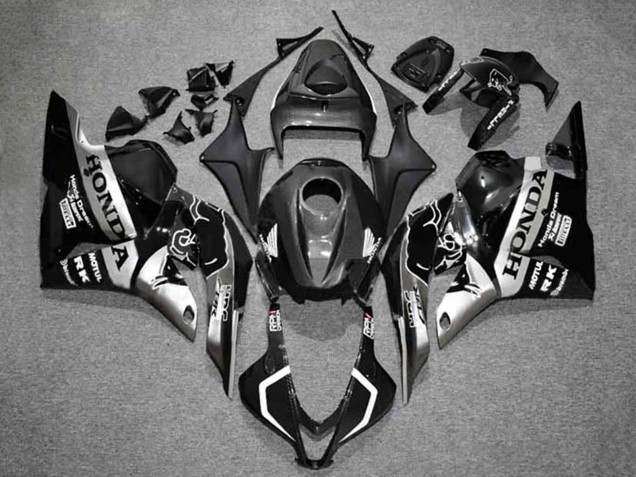 2009-2012 Honda CBR600RR Motorcycle Fairings - Silver Glossy Black HRC Australia