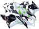 2009-2012 Honda CBR600RR Motorcycle Fairings - White Green Glossy Black Hannspree Australia